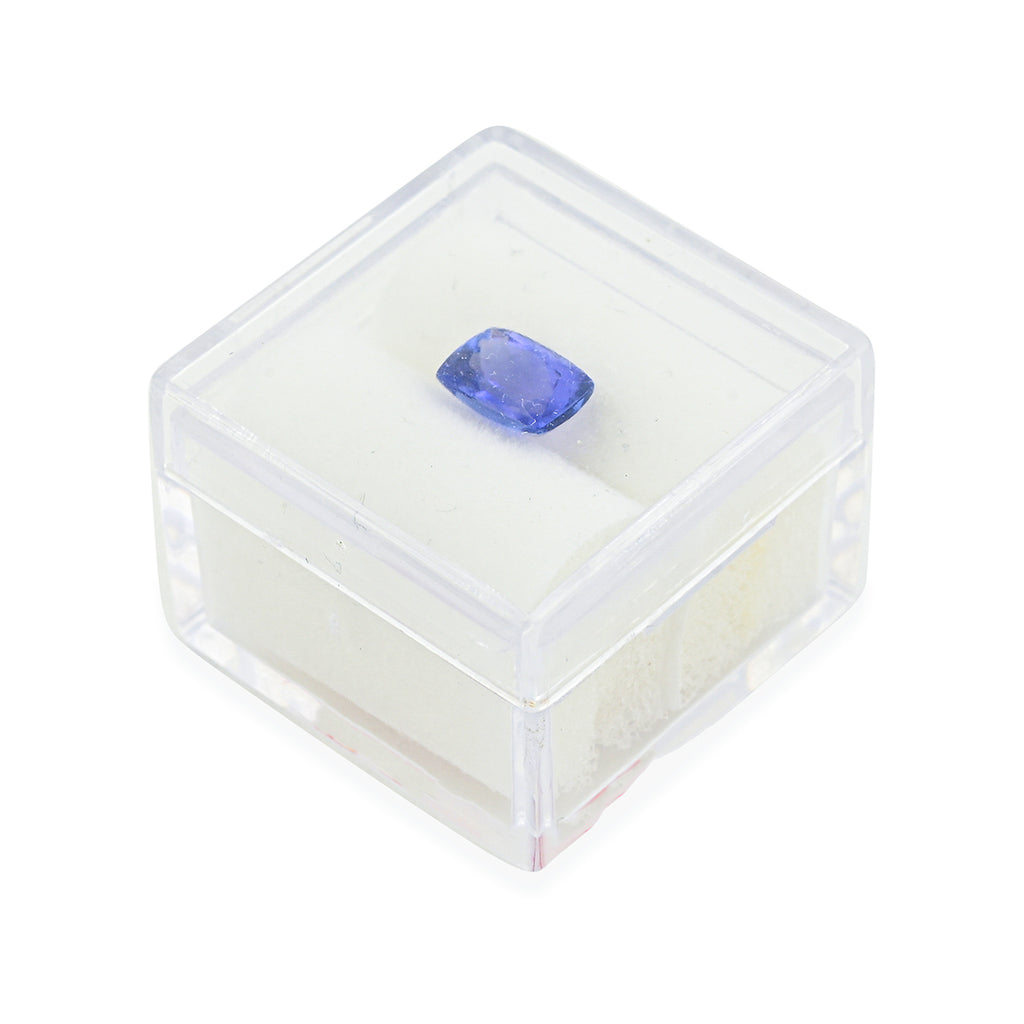 AAAA Tansanit, Kissenschliff, facettiert     (4-5 Werktage Lieferzeit) ca. 5,5 x 5,5 mm, ca. 0,80 ct