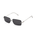 LA MAREY rechteckige Sonnenbrille, polarisierte Polycarbonat-Gläser, UV400 Schutz, Schwarz