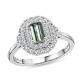 D'Joy AA, Moissanit Ring 925 Silber Rhodiniert (Größe 16.50) ca. 1,12 ct