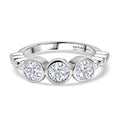 EVER TRUE Moissanit Ring 316L Edelstahl (Größe 17.00) ca. 1,39 ct