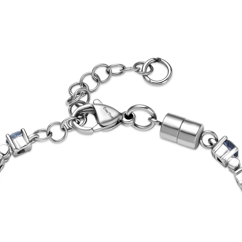 EVER TRUE Kyanit Armband ca. 15 cm + 4 cm Extender, 316L Edelstahl ca. 4,98 ct.