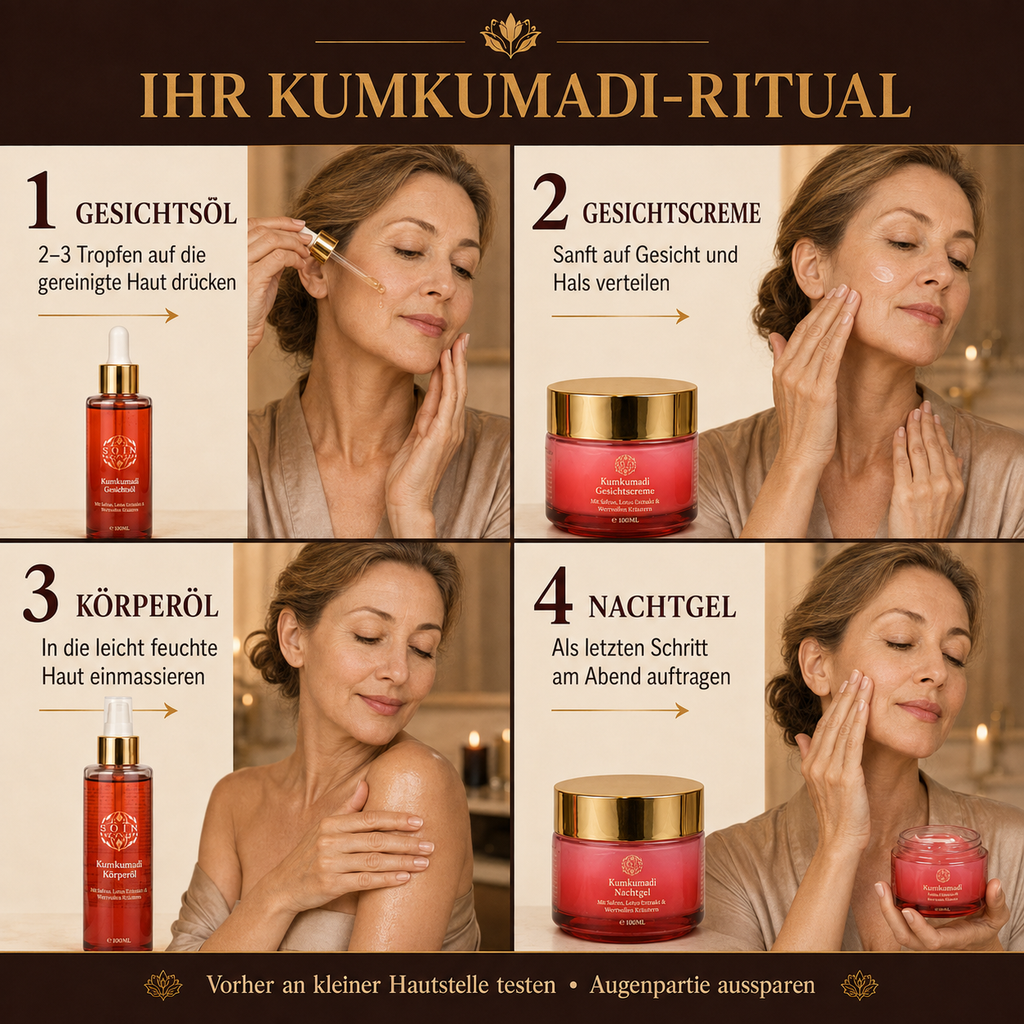 KUMKUMADI GIFT SET ( SET OF 5)-  Face cream ,  night gel , cold cream , body oil , facial oil   (100g each)