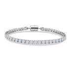 D'Joy Moissanit Armband ca. 20 cm 925 Silber Rhodiniert ca. 10,25 ct.
