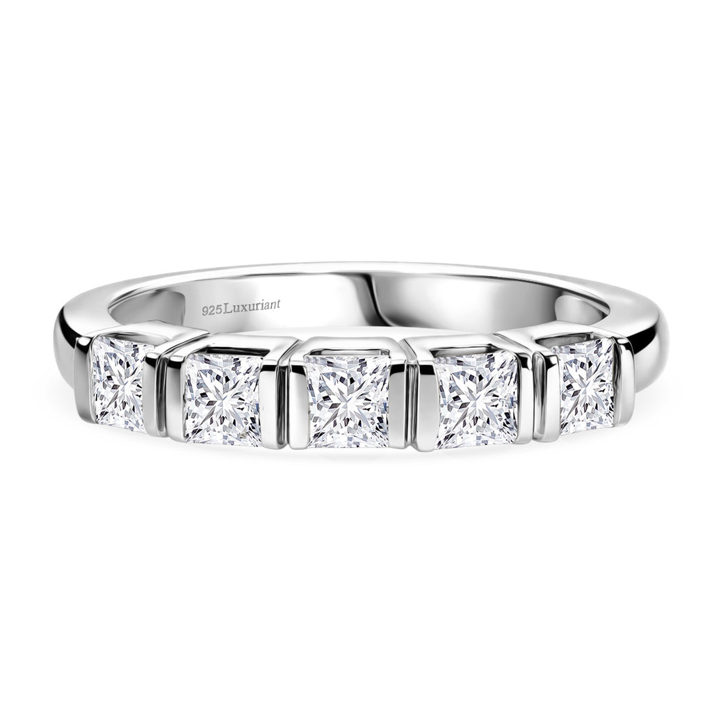 LUXURIANT DIAMOND - Lab Grown Diamant SI-GH Ring 925 Silber Rhodiniert (Größe 18.00) ca. 1,00 ct
