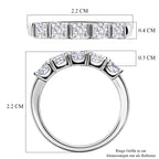LUXURIANT DIAMOND - Lab Grown Diamant SI-GH Ring 925 Silber Rhodiniert (Größe 18.00) ca. 1,00 ct