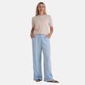 La Marey linen embroidered woven trousers