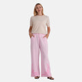 La Marey linen embroidered woven trousers