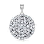 LUXURIANT DIAMOND - Lab Grown Diamant SI-GH Anhänger 925 Silber Rhodiniert ca. 3.00 ct