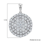 LUXURIANT DIAMOND - Lab Grown Diamant SI-GH Anhänger 925 Silber Rhodiniert ca. 3.00 ct