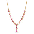 D'Joy Flamingo Mondstein Halskette ca. 45 cm 925 Silber 750 Gelbgold vermeil ca. 12,28 ct.