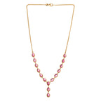 D'Joy Flamingo Mondstein Halskette ca. 45 cm 925 Silber 750 Gelbgold vermeil ca. 12,28 ct.