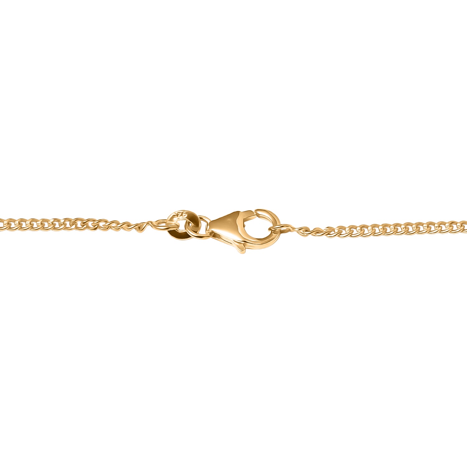 D'Joy Flamingo Mondstein Halskette ca. 45 cm 925 Silber 750 Gelbgold vermeil ca. 12,28 ct.