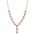 D'Joy Flamingo Mondstein Halskette ca. 45 cm 925 Silber 750 Gelbgold vermeil ca. 12,28 ct.