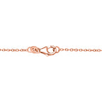 D'Joy Ilakaka Rosa Saphir (Fissure gefüllt) Halskette ca. 50 cm 925 Silber 750 Roségold vermeil ca. 3,20 ct.
