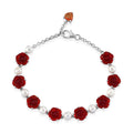 GP Whispers of Murano Kollektion - Süßwasser Perle (5mm) Armband ca. 20 cm 925 Silber Rhodiniert 21.40 ct
