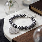 Terahertz, Weißer Kristall Armband ca. Flexibles cm 316L Edelstahl 80.00 ct