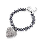 Terahertz, Weißer Kristall Armband ca. Flexibles cm 316L Edelstahl 80.00 ct