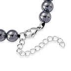 Terahertz, Weißer Kristall Armband ca. Flexibles cm 316L Edelstahl 80.00 ct