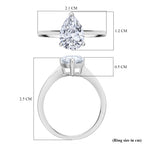 LUXURIANT DIAMOND- VS-EF Labor Diamant Anhänger und Ring in 950 Platin