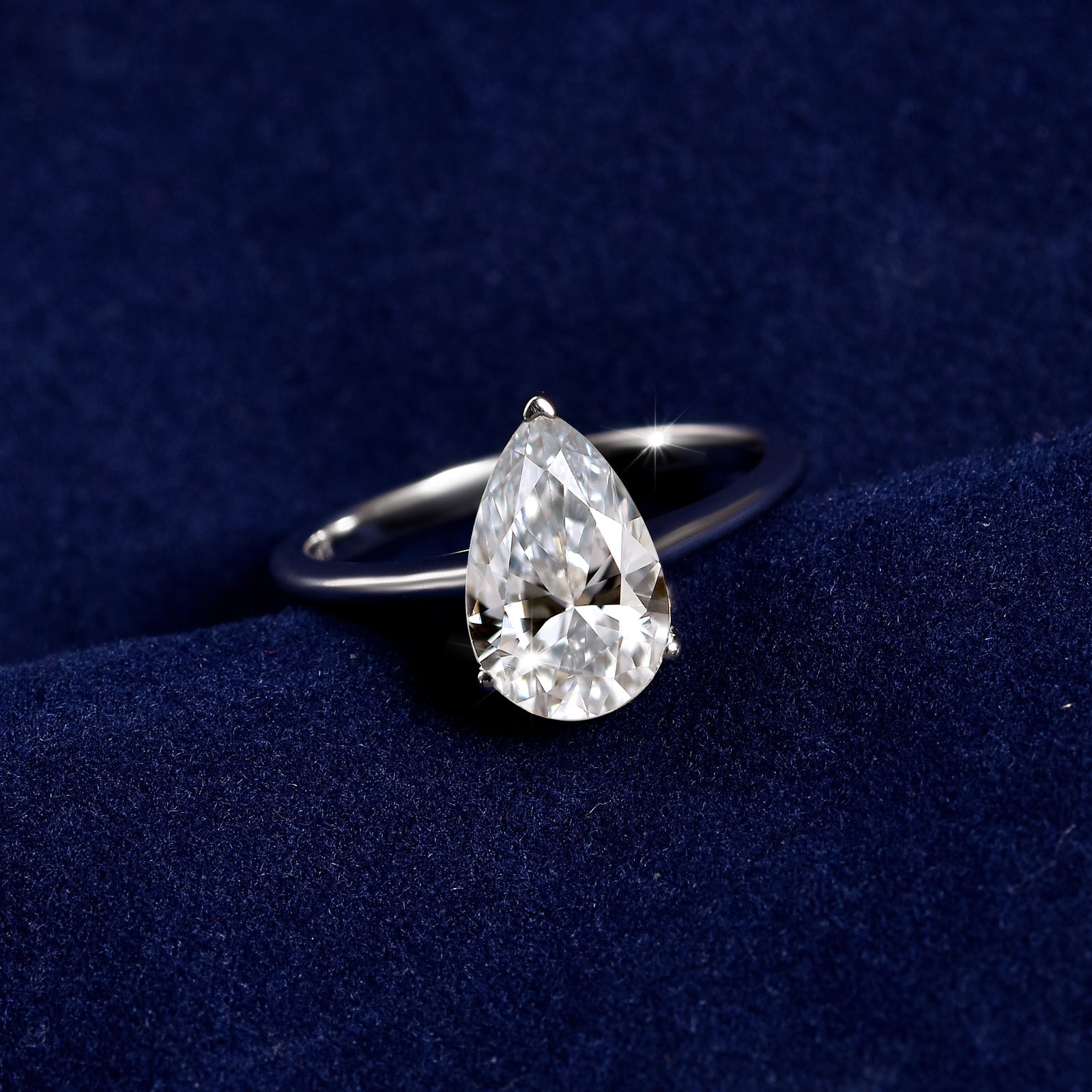 LUXURIANT DIAMOND- VS-EF Labor Diamant Anhänger und Ring in 950 Platin