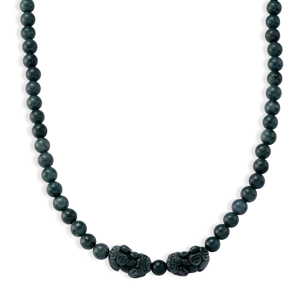 D'Joy Natürlicher Olmek Jadeit Halskette ca. Flexibles cm 925 Silber Rhodiniert ca. 440.00 ct