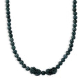 D'Joy Natürlicher Olmek Jadeit Halskette ca. Flexibles cm 925 Silber Rhodiniert ca. 440.00 ct