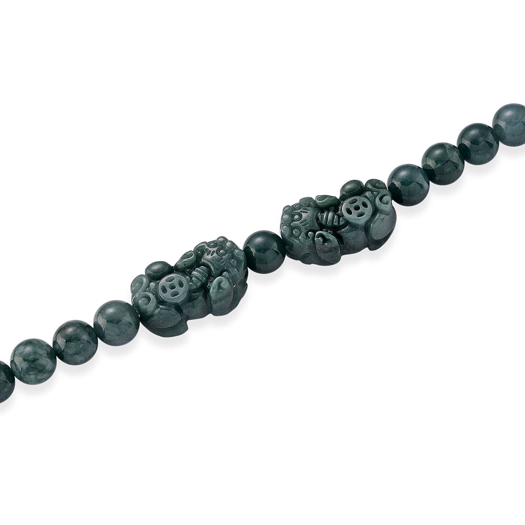 D'Joy Natürlicher Olmek Jadeit Halskette ca. Flexibles cm 925 Silber Rhodiniert ca. 440.00 ct