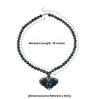 D'Joy Natürlicher Olmek Jadeit Halskette ca. Flexibles cm 925 Silber Rhodiniert ca. 500.00 ct