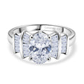 LUXURIANT DIAMOND - Lab Grown Diamant SI-GH Ring 925 Silber Rhodiniert (Größe 17.00) ca. 1,85 ct
