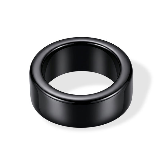D'Joy Gefärbte schwarze Jade, Lab Grown Diamant Ring 925 Silber Rhodiniert (Größe 17.00) ca. 25,34 ct