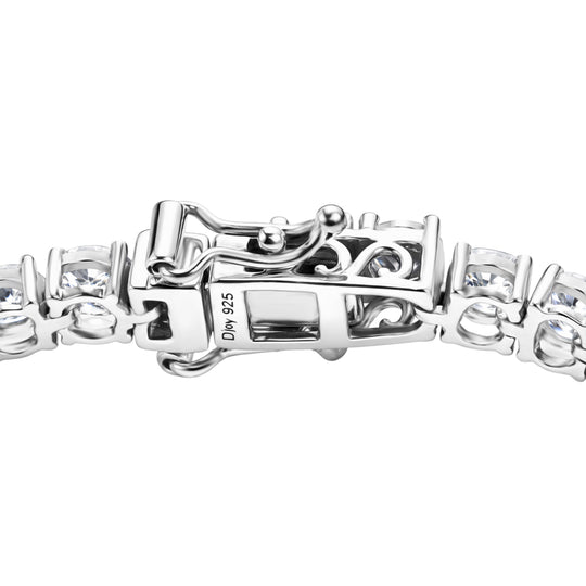 D'Joy Moissanit Armband ca. 19 cm 925 Silber Rhodiniert ca. 10,30 ct.
