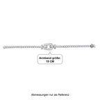D'Joy Moissanit Armband ca. 19 cm 925 Silber Rhodiniert ca. 10,30 ct.