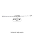 D'Joy Moissanit Armband ca. 18 cm 925 Silber Rhodiniert ca. 9,25 ct.
