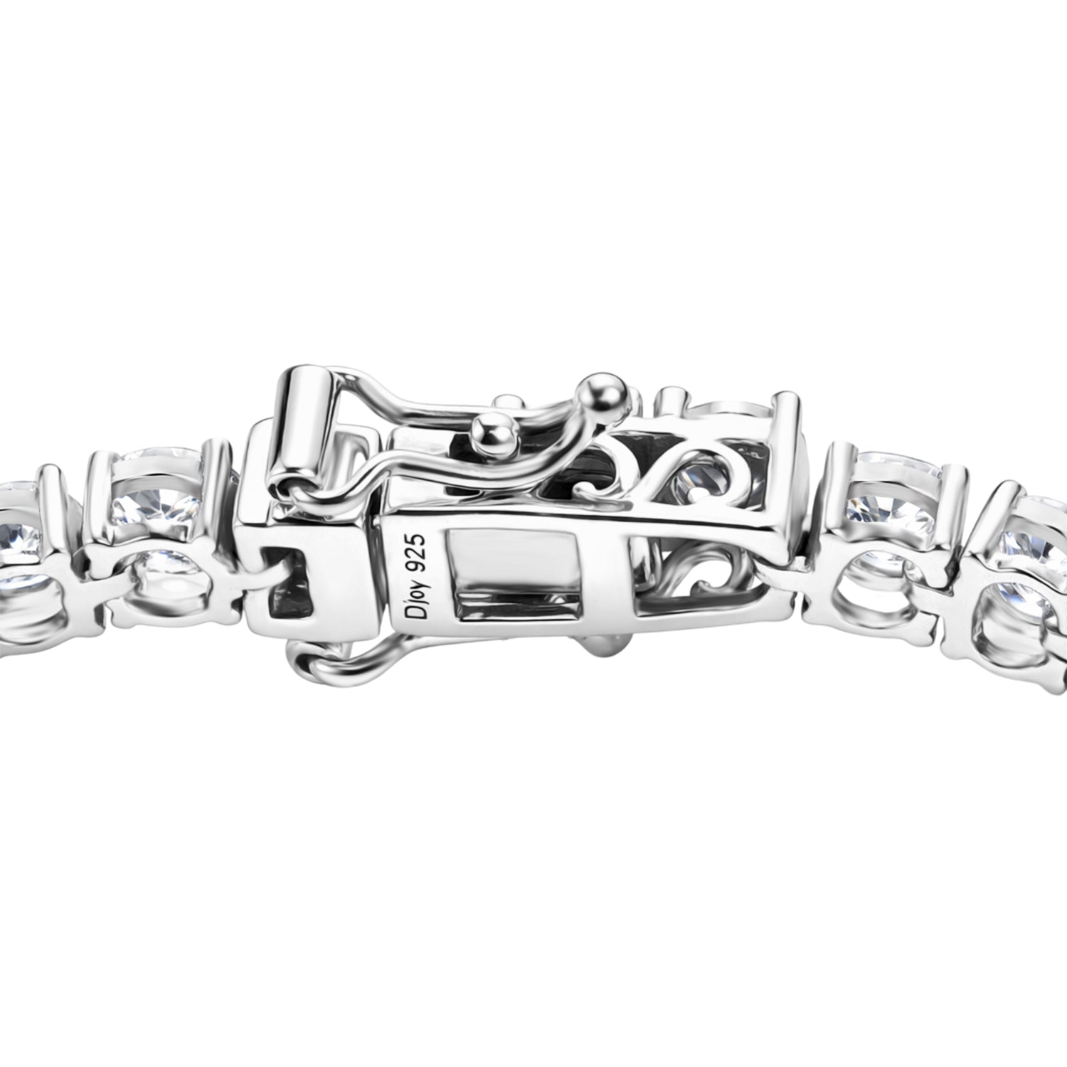 D'Joy Moissanit Armband ca. 20 cm 925 Silber Rhodiniert ca. 11,30 ct.