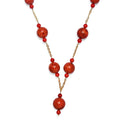 EVER TRUE Schwamm Koralle Halskette ca. 50 cm 316L Edelstahl Gold ca. 175.00 ct