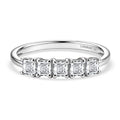 LUXURIANT DIAMOND - Lab Grown Diamant VS-EF Ring 925 Silber Rhodiniert (Größe 19.00) ca. 1,00 ct