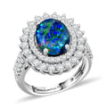 D'Joy AA, Moissanit AGI zertifiziert Ring 925 Silber Rhodiniert (Größe 17.00)    ca. 3,58 ct   (9-15 Werktage Lieferzeit)