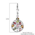 D'Joy AA Mehrfarbige-Turmalin Ohrringe 925 Silber Rhodiniert ca. 2.71 ct