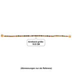 D'Joy AA Mehrfarbiges-Turmalin Armband ca. 19 cm 925 Silber 750 Gelbgold vermeil ca. 7.49 ct