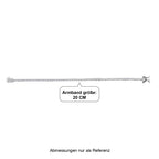 LUXURIANT DIAMOND - Lab Grown Diamant SI-GH SGL zertifiziert  Armband ca. 19 cm 925 Silber Rhodiniert (10-15 Werktage Lieferzeit) ca. 2.00 ct