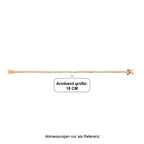 LUXURIANT DIAMOND - Lab Grown Diamant SI-GH SGL zertifiziert  Armband ca. 19 cm 925 Silber 750 Gelbgold vermeil (10-15 Werktage Lieferzeit) ca. 2.00 ct
