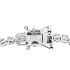 LUXURIANT DIAMOND - Lab Grown Diamant SI-GH SGL zertifiziert  Armband ca. 19 cm 925 Silber Rhodiniert (10-15 Werktage Lieferzeit) ca. 2.00 ct