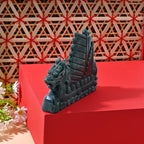 One piece  approx 9cm carving Qi lin in Dragon Boat Olmec jade (Type A Natural jadeite jade)
