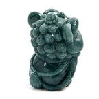 One piece  approx 7cm carving Dancing Lion  Olmec jade (Type A Natural jadeite jade)  symbolizes good fortune and prosperity