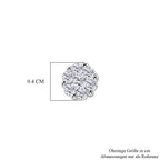 D'Joy Weißer Diamant Ohrringe 925 Silber Rhodiniert (10-15 Werktage Lieferzeit) ca. 0.15 ct