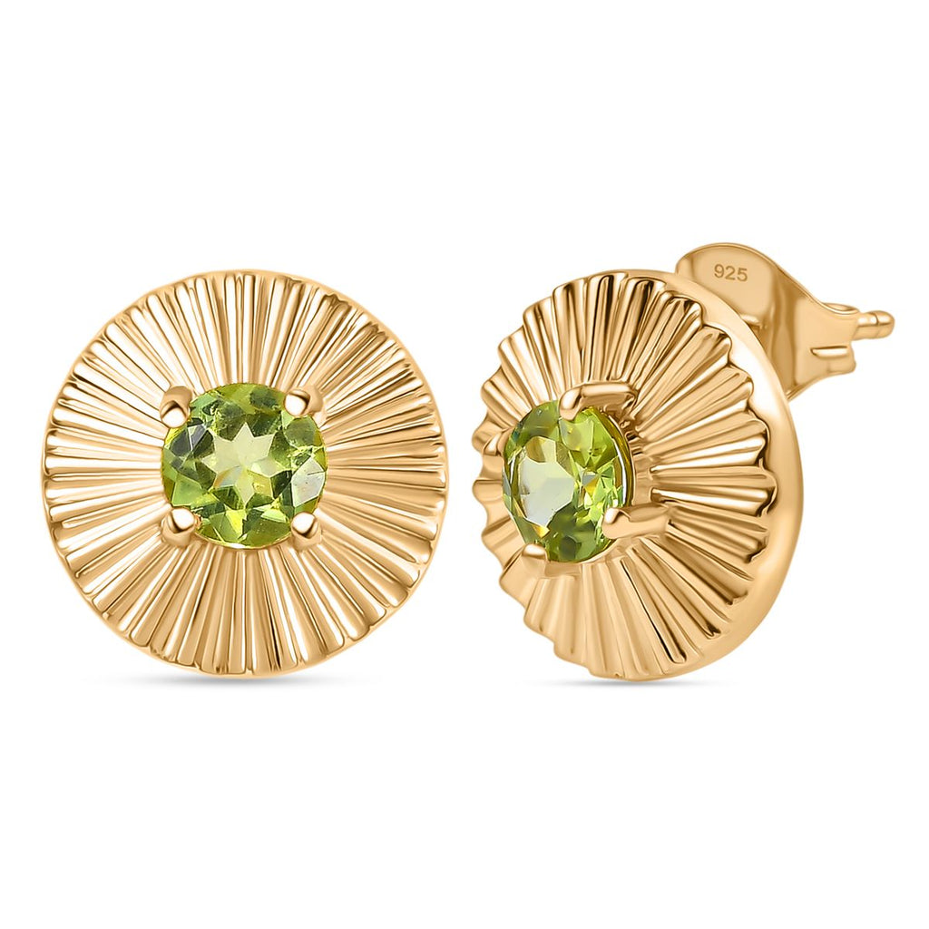 Peridot Anhänger und Ohrringe