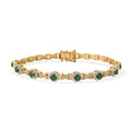 D'Joy Socoto Smaragd und Zirkon 19cm Armband - 3,40 ct.