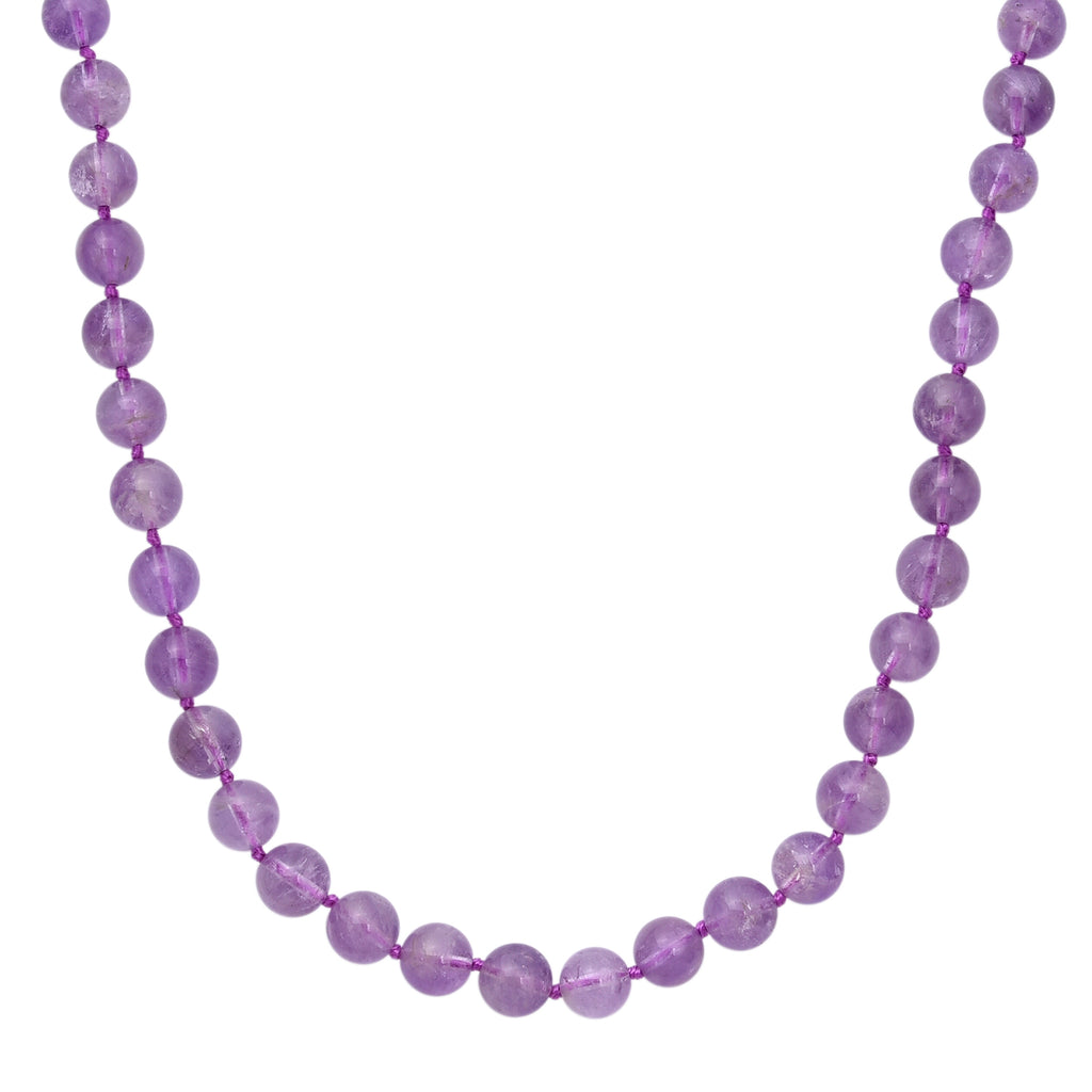 D'Joy Rose De France Amethyst Halskette ca. 50 cm 925 Silber Rhodiniert ca. 300.00 ct