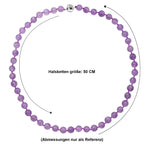 D'Joy Rose De France Amethyst Halskette ca. 50 cm 925 Silber Rhodiniert ca. 300.00 ct
