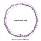D'Joy Rose De France Amethyst Halskette ca. 50 cm 925 Silber Rhodiniert ca. 300.00 ct